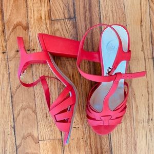 ModCloth red T-strap heels